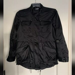 Calvin Klein Solid Cinch Waist Zipper